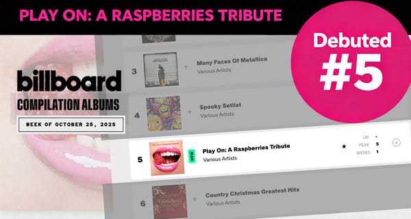 Play On: A Raspberries Tribute debuts at No. 5 on Billboard’s Compilation Albums chart